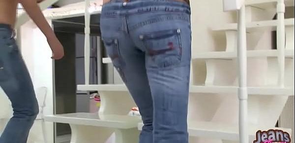  Let me give you a nice little peek under my jeans